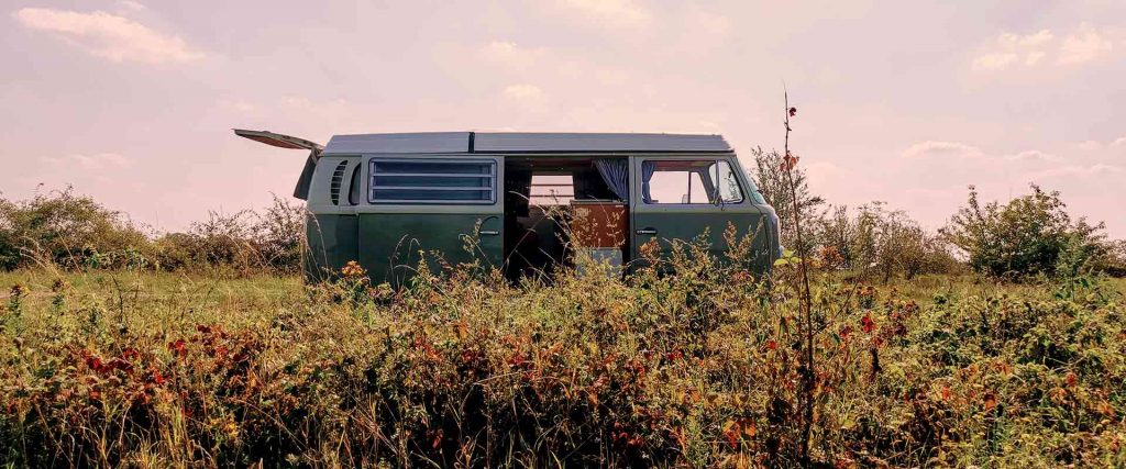 Vw Bus in einer Wiese